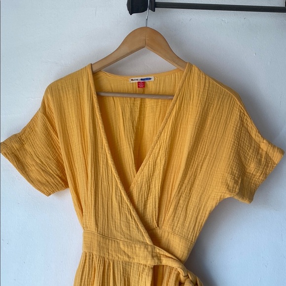 Marine Layer XS Valencia Wrap Midi Dress - Picture 6 of 14